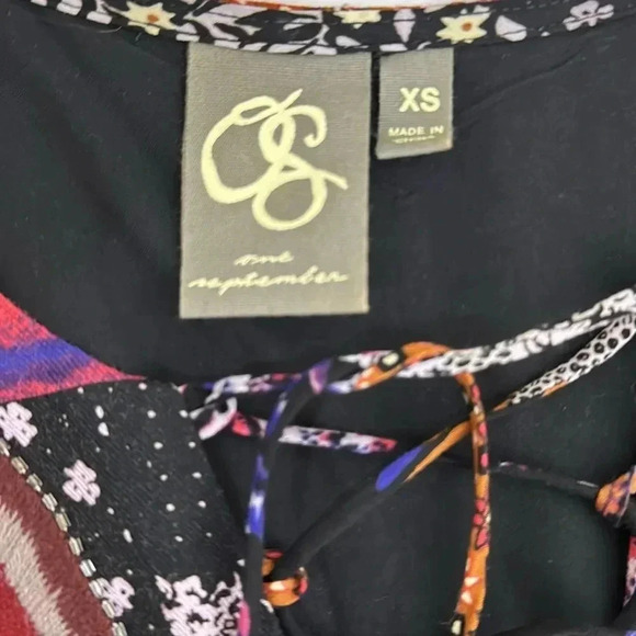 Anthropologie Arcata Patchwork Dress by One September size XS - Picture 5 of 7